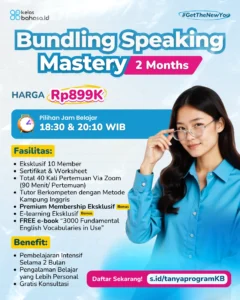 Bundling Speaking Mastery