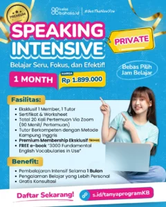 PRIVATE SPEAKING INTENSIVE PREMIUM