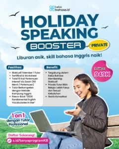 Holiday Speaking Booster Private