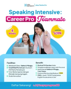Speaking Intensive: Career Pro Teammate